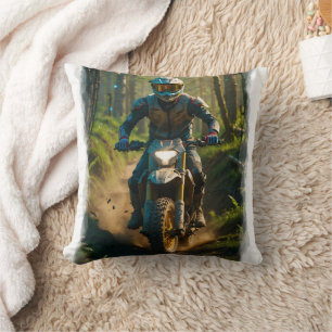 Moto-xing - Motocross Racers Throw Pillow