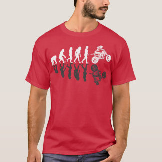Motocoss Girl Woman Evolution Shadow T-Shirt
