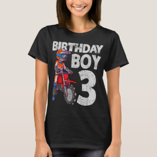 Motocross 3rd Birthday Kids MX 3 Year Old Dirt Bik T-Shirt