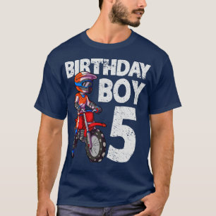 Motocross 5th Birthday Kids MX 5 Year Old Dirt Bik T-Shirt