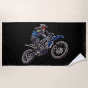 MOTOCROSS beach towel. Beach Towel
