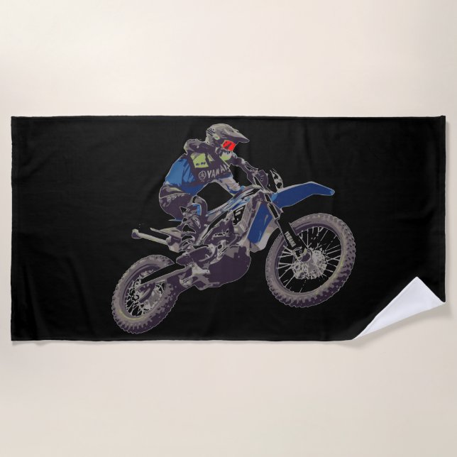 MOTOCROSS beach towel. Beach Towel (Front)