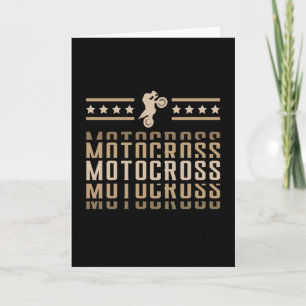 Motocross Bike Motorcycle Biker Dirt Funny Gift Card
