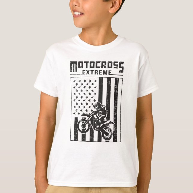 Motocross Biker Dirt Motorcycle Funny Gift Idea T-Shirt (Front)