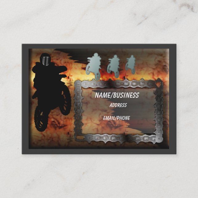 motocross business card (Front)