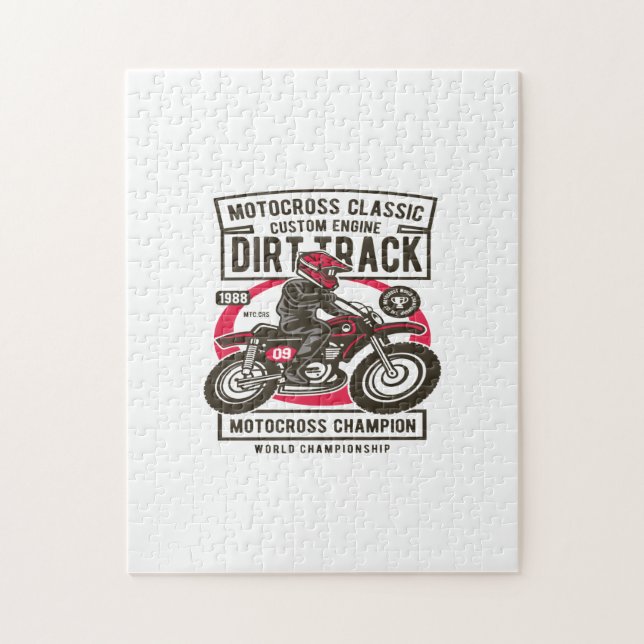 Motocross Classic Jigsaw Puzzle (Vertical)