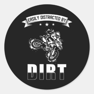 Motocross Classic Round Sticker