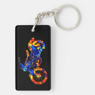MOTOCROSS COLORFUL MIX NEON STYLE KEYCHAIN