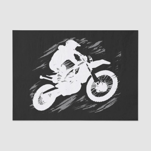 Motocross Competitive Sport Motorcycle Racing Tissue Paper (Front)