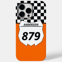 Motocross Custom Dirt Bike Number Plate on Orange