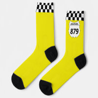 Motocross Custom Dirt Bike Number Plate on Yellow
