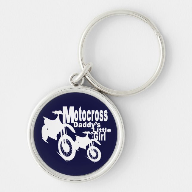 Motocross Daddy's Girl Keychain (Front)