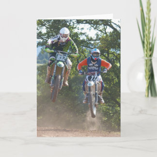 Motocross de carte de voeux de Moto X