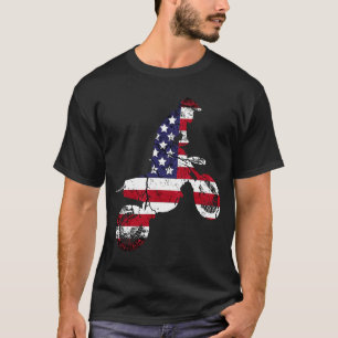 Motocross Dirt Bike American Flag Brap Dad Father T-Shirt