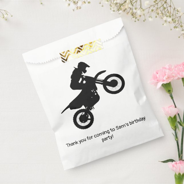 Motocross Dirt Bike Birthday Party Motorbike Favour Bag (Sealed)