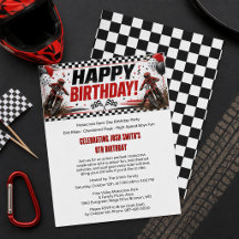 Motocross Dirt Bike Boys 8th Birthday Party