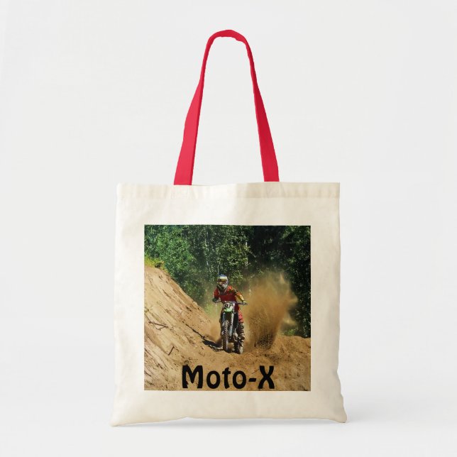 Motocross Dirt-Bike Champion Race Tote Bag (Front)