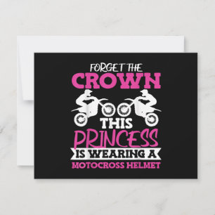 Motocross Dirt Bike Girl Holiday Card