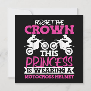 Motocross Dirt Bike Girl Invitation