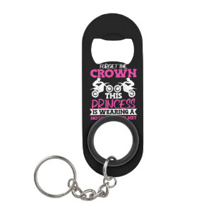 Motocross Dirt Bike Girl Keychain Bottle Opener