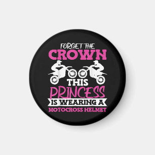 Motocross Dirt Bike Girl Magnet