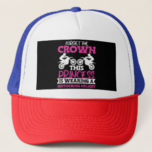 Motocross Dirt Bike Girl Trucker Hat