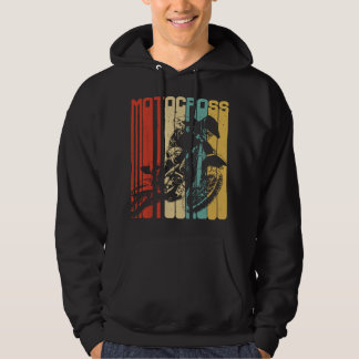 Motocross Dirt Bike Rider Retro Vintage Motorcycle Hoodie
