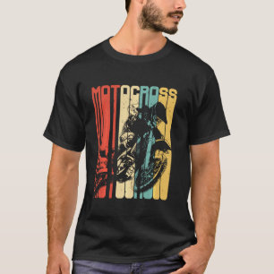 Motocross Dirt Bike Rider Retro Vintage Motorcycle T-Shirt