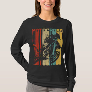Motocross Dirt Bike Rider Retro Vintage Motorcycle T-Shirt