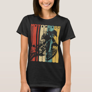 Motocross Dirt Bike Rider Retro Vintage Motorcycle T-Shirt