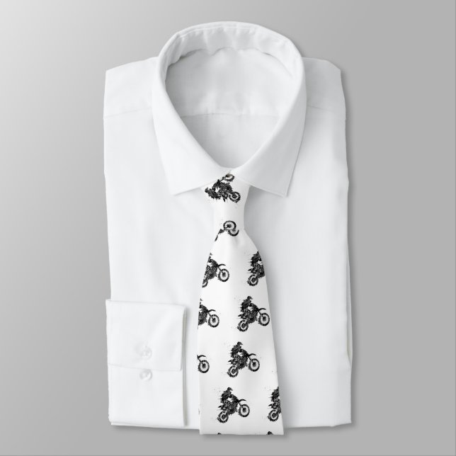 Motocross Dirt Bike Tie (Tied)