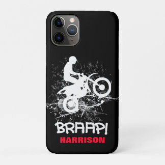 Motocross Dirt Bikers Mud Splatter Braap iPhone 11 Pro Case