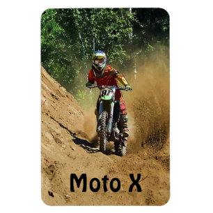 Motocross Dirt-Racer Sports Art Magnet