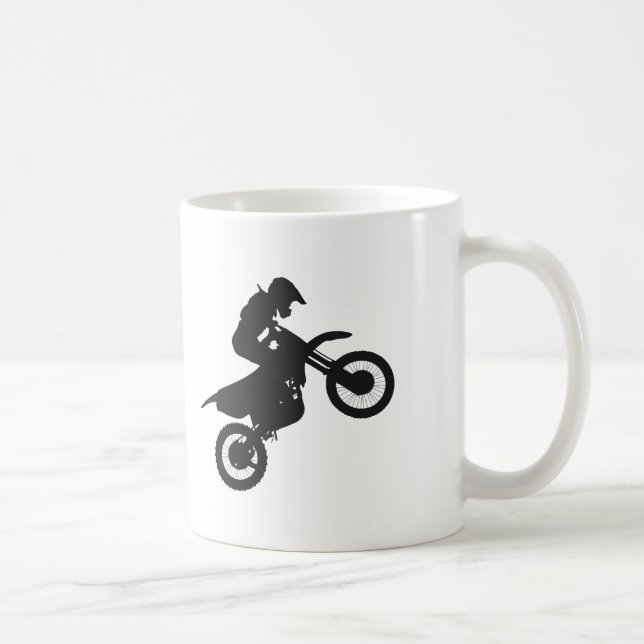 Motocross driver - Choose background color Coffee Mug (Right)
