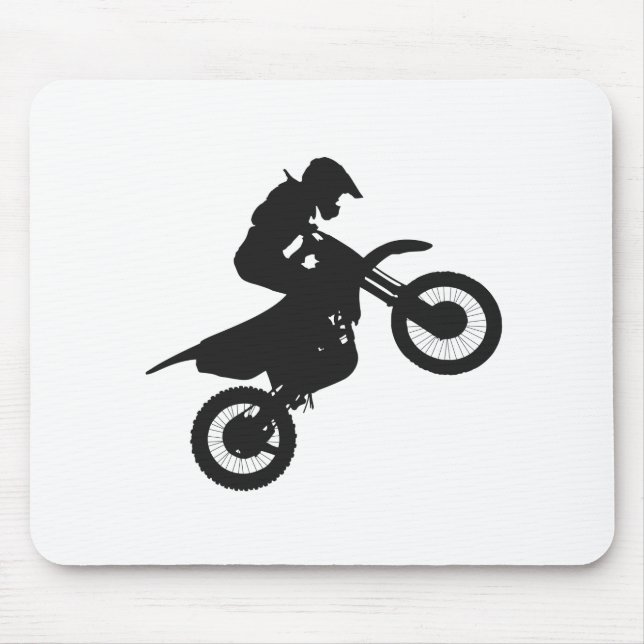 Motocross driver - Choose background color Mouse Pad (Front)