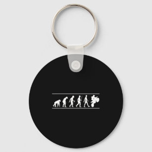 Motocross Evolution Dirt Bike Rider Funny Keychain