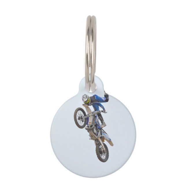 Motocross Extreme Tricks Pet Tag (Front)