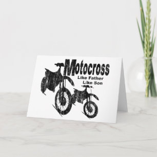 Motocross Father/Son Card