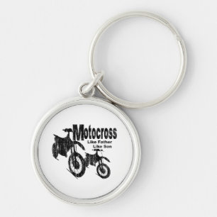 Motocross Father/Son Keychain