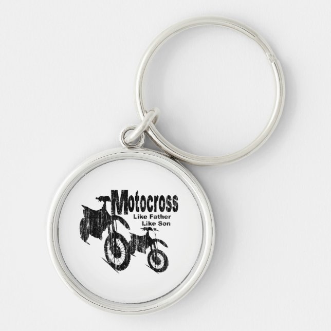 Motocross Father/Son Keychain (Front)