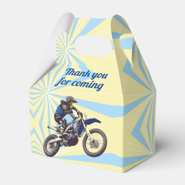 Motocross Favor Box (Front Side)
