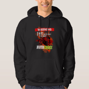 Motocross For Youth Boys Idea Dirtbike Biker Men Hoodie