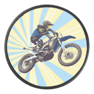 Motocross Hockey Puck