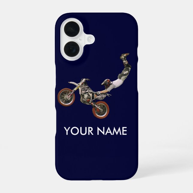 motocross iPhone 16 case (Back)
