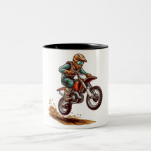 Motocross jump illustration-off-road