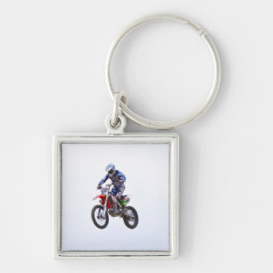 Motocross Jump Keychain