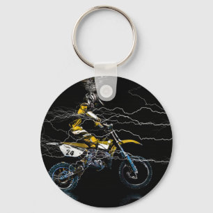 Motocross Keychain