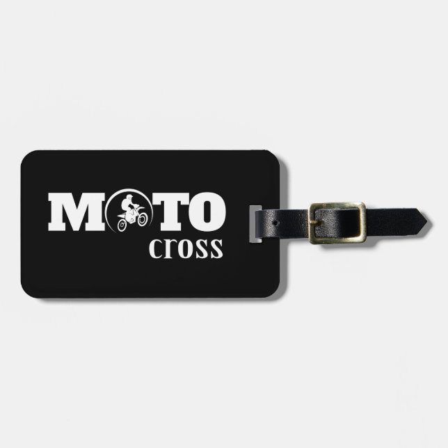 Motocross Luggage Tag (Front Horizontal)