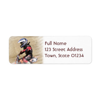 Motocross Mailing Labels