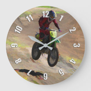 Motocross Mogul - Motocross Racer Large Clock